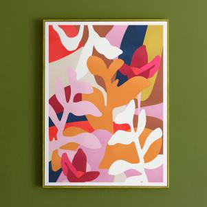 Abstract Botanical Flowers Print