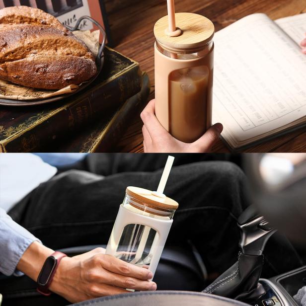 6 Packs Tumbler with Straw and Lid Water Bottle Reusable Cups Tumblers and  Water Glasses Plastic Drinking Straw Tumbler Iced Coffee Travel Mug Cup for