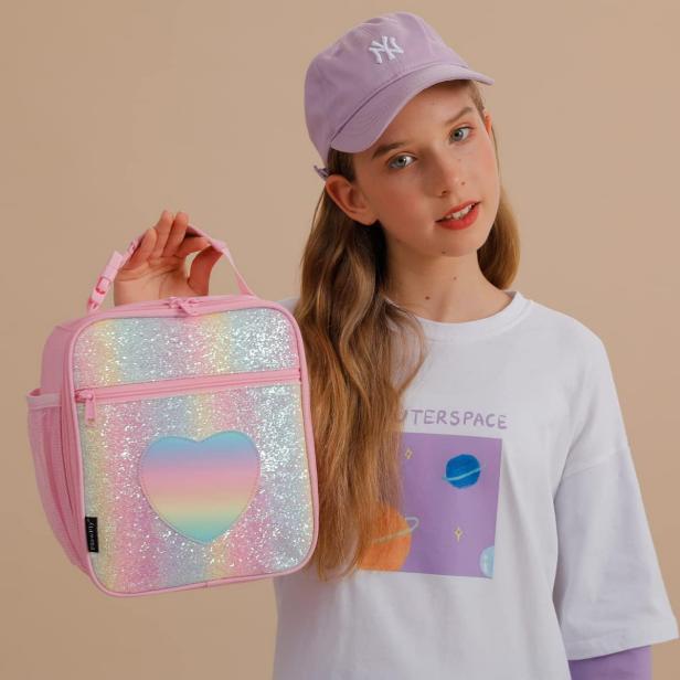 Bentgo Kids' Lunch Bag - Pink Glitter