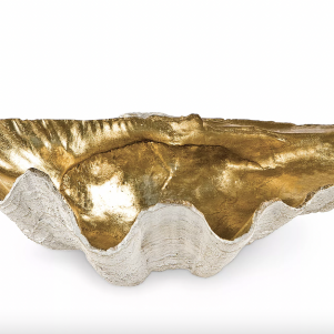 Regina Andrew Design Gold Tone Clam Bowl