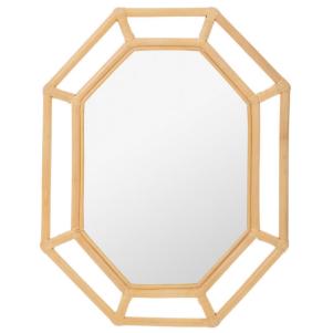 Alderson Octagon Rattan Wall Mirror