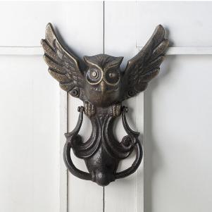 Cast Iron Owl Door Knocker