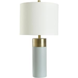Signature Soft Brass and Cement Lamp