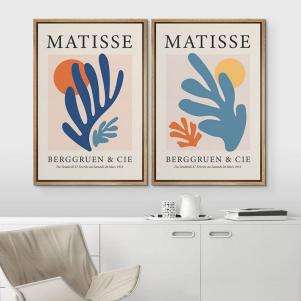 Matisse Framed Print Set on Canvas