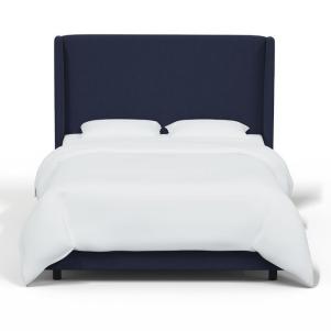 Navy Upholstered Bed
