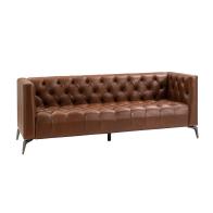 Nestor Transitional Leather Sofa 