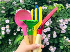 Foster an interest in being outside and outdoor gardening with these kid-sized tools.
