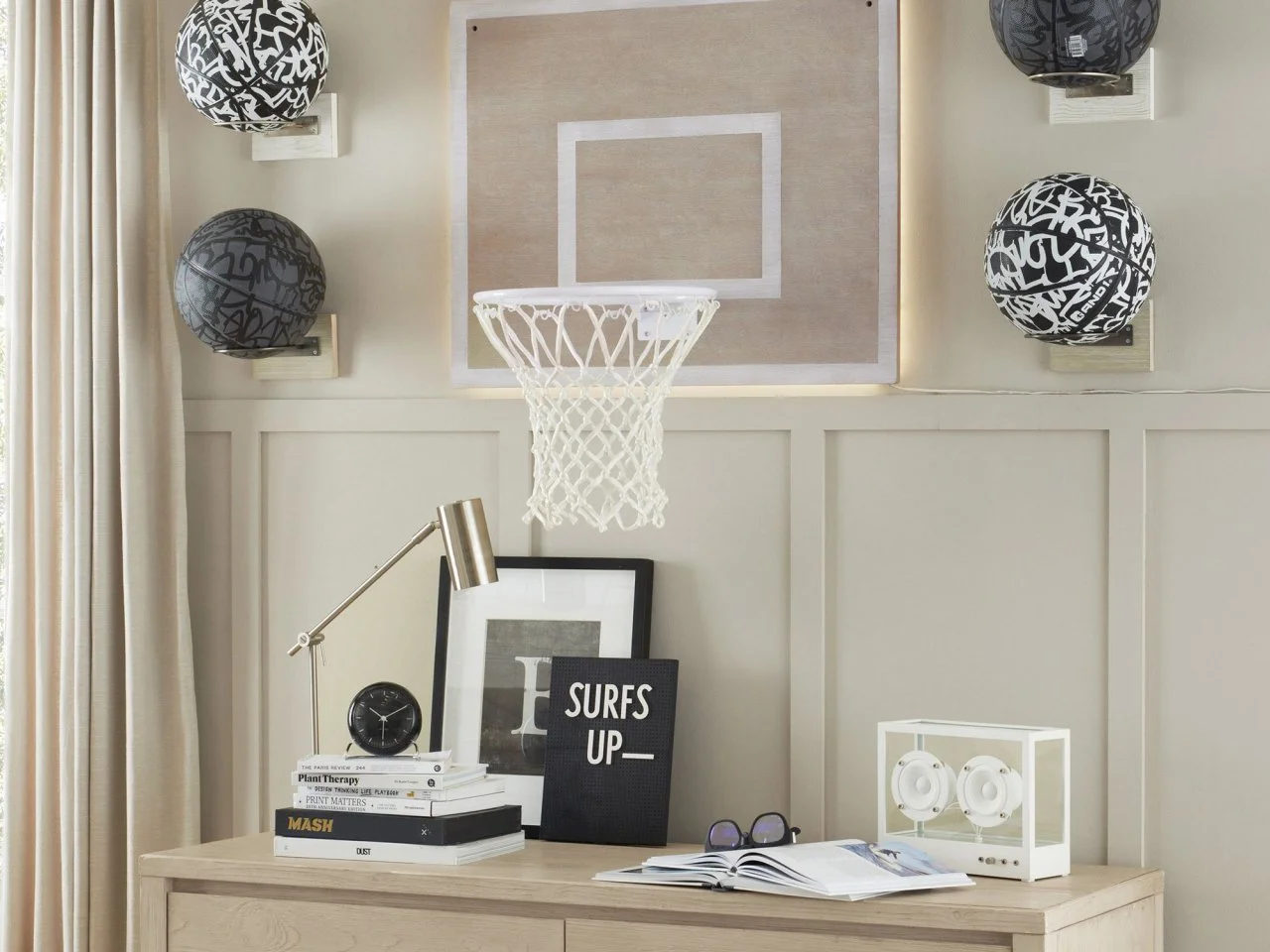 Pottery barn basketball light cheap