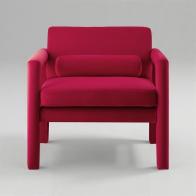 Art Leon Velvet Accent Chair