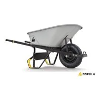 Gorilla 6 Cu. Ft. PRO Heavy-Duty Steel Wheelbarrow