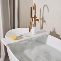Natural White Marble Tub Tray