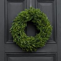 Realistic Boxwood Outdoor Wreath