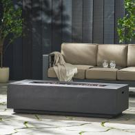Oquendo Rectangle Propane Outdoor Fireplace