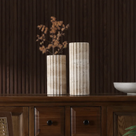 Wargo Travertine Vase Set (Set of 2)