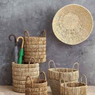 Palmetto baskets (set of 3) (Set of 3)
