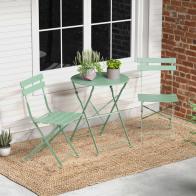 Shelah 2 - Person Metal Patio Dining Set with Round Table