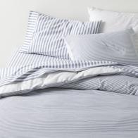 Oxford Shirting Queen Duvet Cover