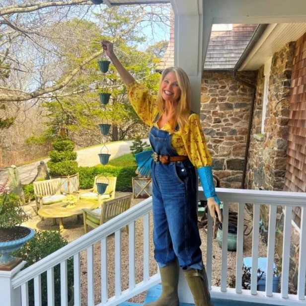 christy brinkley patio umbrella Tower Hill by Christie Brinkley Gardening Collection on HSN