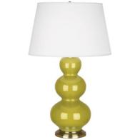 Robert Abbey Citron Triple Gourd Lamp