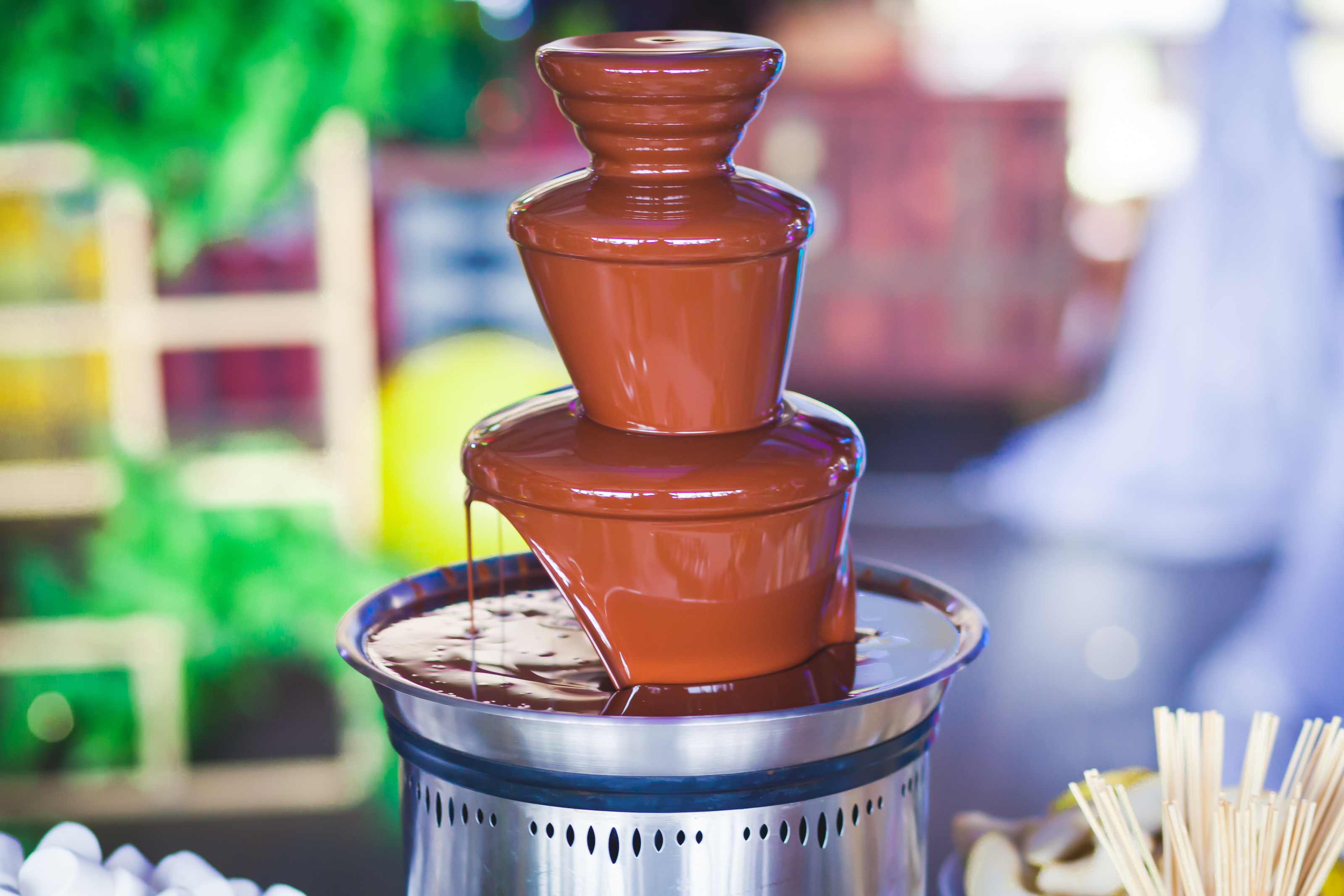 3 Tier Stainless Steel Fondue Pot Chocolate Melting Machine Dipping Dessert Fruits Butter Cheese for Christmas Birthday Wedding Party Celebration US Stock Chocolate Fondue Fountain 