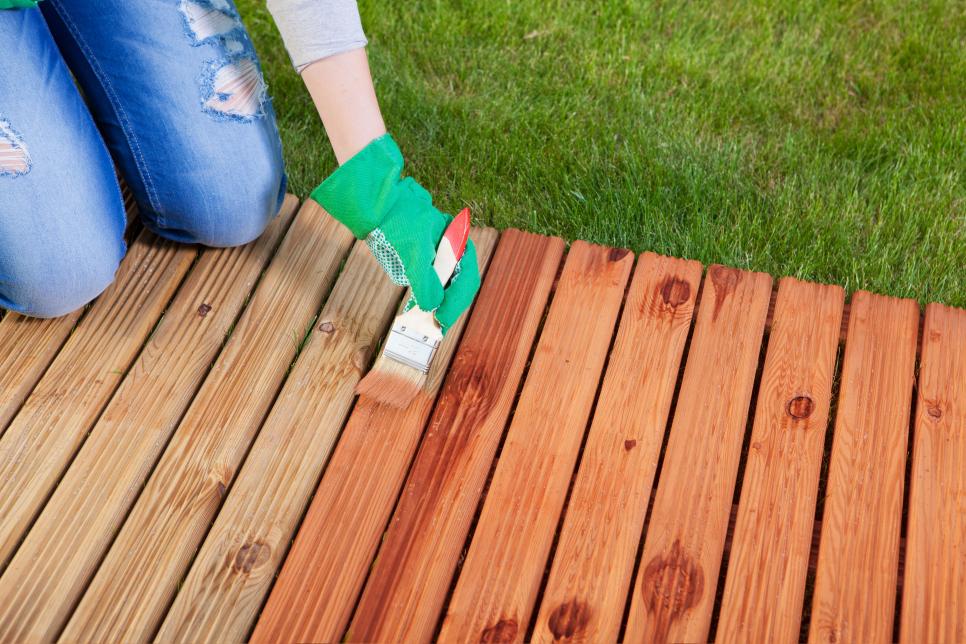 <b>DO</b> seal your wooden deck every few years.