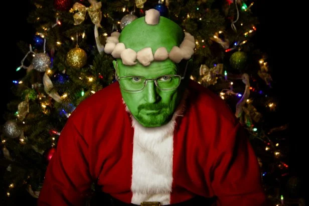 A grinch bad santa.