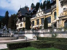 ROMANIA - DECEMBER 09: Peles Castle (1873-1914) seen from the garden, Sinaia, Romania. (Photo by DeAgostini/Getty Images)