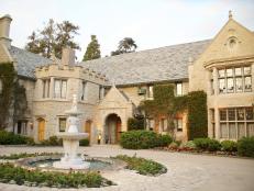 A general view of the Playboy Mansion at "The Transporter Refueled" Los Angeles screening held at The Playboy Mansion on August 25, 2015 in Los Angeles, California.