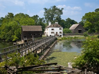 "The 18th century Philipsburg Manor in Sleepy Hollow, New York."