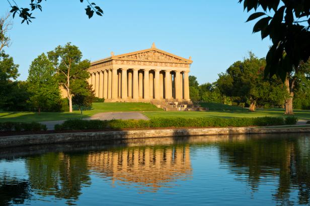 "Facade of the Parthenon in Nashville, Tennesse, in warm morning lightMore images from Nashville:"