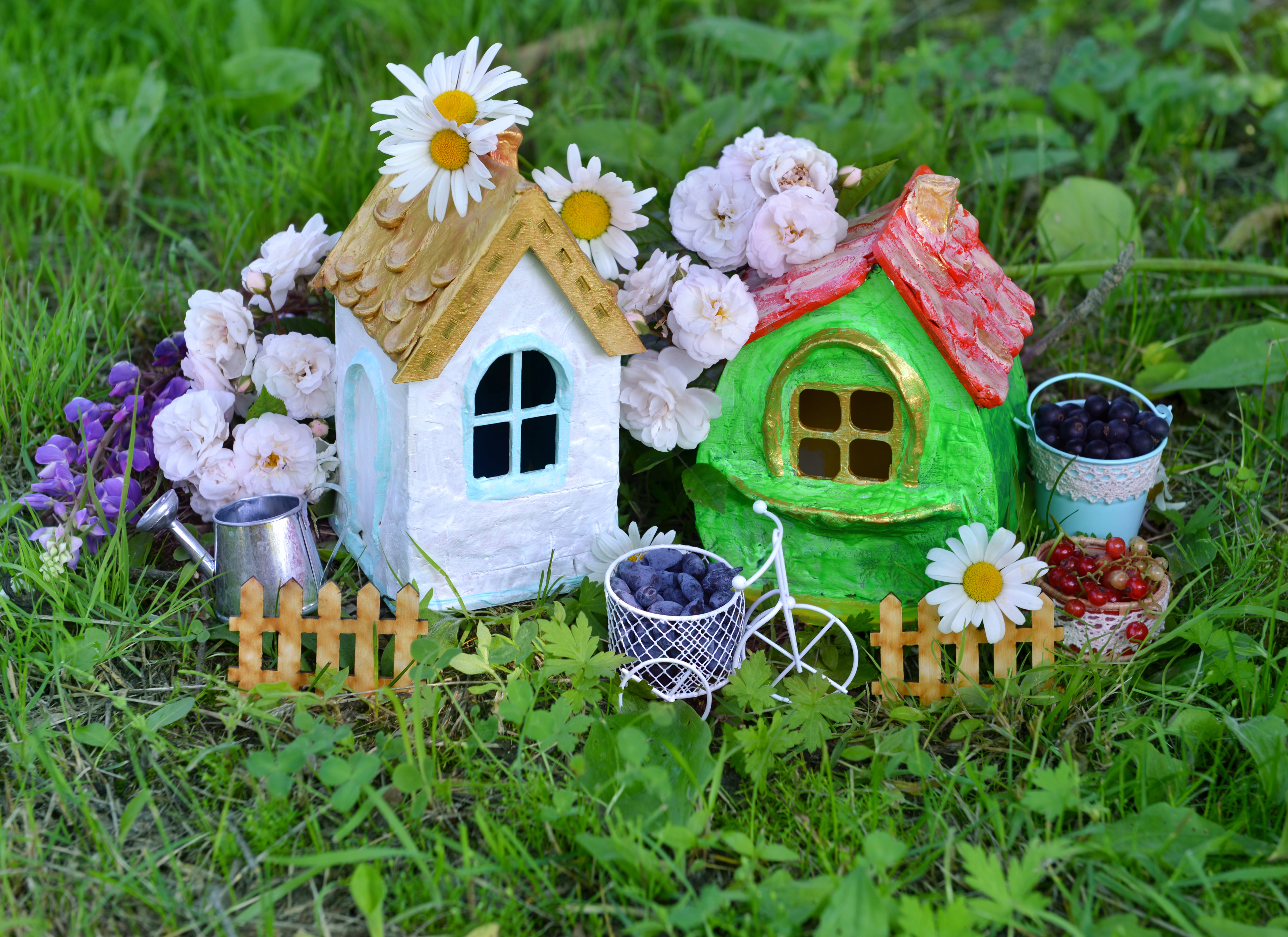 Miniature Fairy Garden Accessories Mini Flower Fence Pick W
