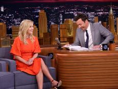 THE TONIGHT SHOW STARRING JIMMY FALLON -- Episode 0925 -- Pictured: (l-r) Actress Reese Witherspoon during an interview with host Jimmy Fallon on September 17, 2018 -- (Photo by: Andrew Lipovsky/NBC/NBCU Photo Bank via Getty Images)