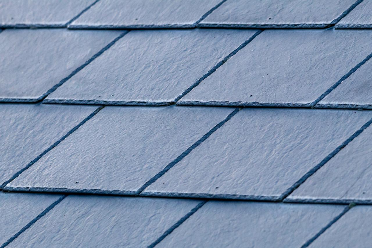 Synthetic Slate Shingles, Composite Tile Roof