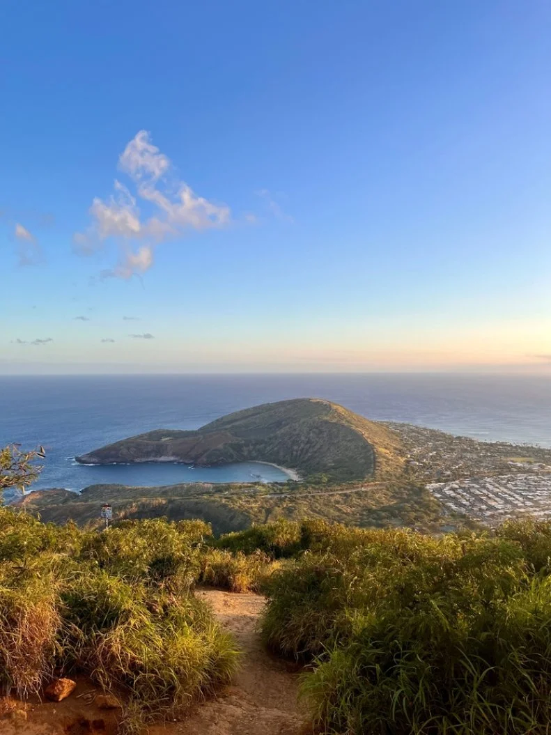 Aerial Views of Hawaii from Koko Crater, Oahu, HI