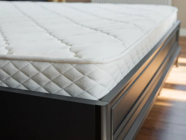 Mattress on a bed