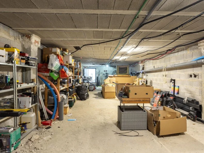Torrevieja 7 April 2024: Disorganized storage of random items in basement, cellar