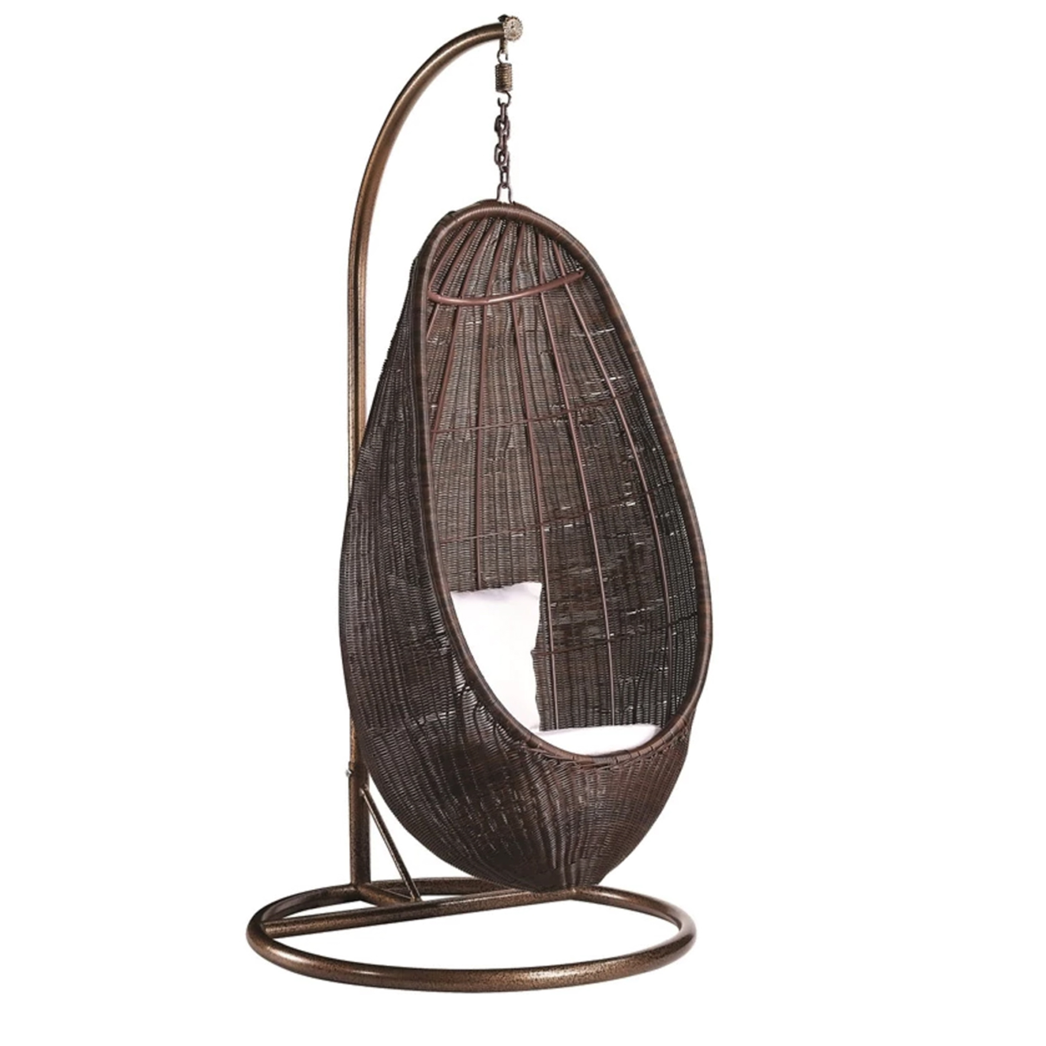 Rattan Hanging Chair and Stand