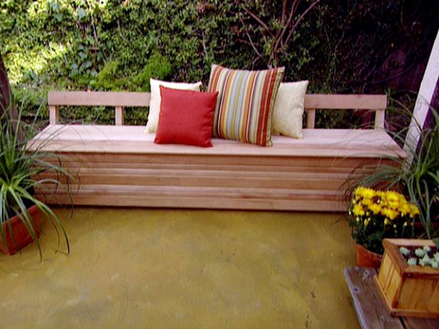 How To Build An Outdoor Storage Bench, Wooden Outdoor Storage Bench Plans