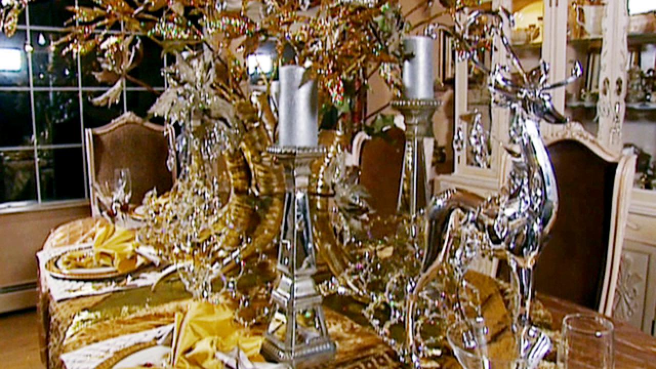 Silver Sparkle Holiday Table