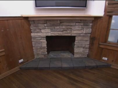How To Build A Cultured Stone Fireplace Surround Video Hgtv
