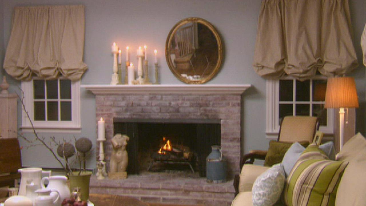 Shabby Chic Fireplace Makeover