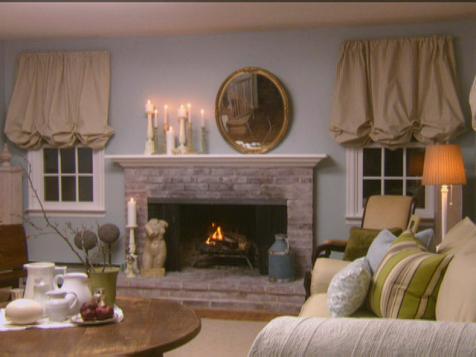 Shabby Chic Fireplace Makeover