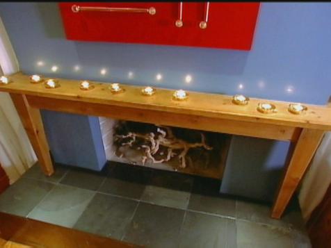 Fireplace Hearth and Mantel Makeover