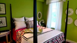 Tropical-Hued Guest Bedroom from HGTV Dream Home 2008