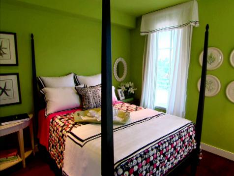 Tropical-Hued Guest Bedroom from HGTV Dream Home 2008