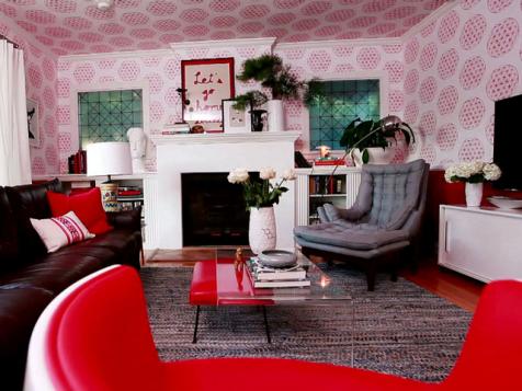 Eclectic, Artsy Living Room