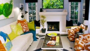 Colorful Living Room Makeover