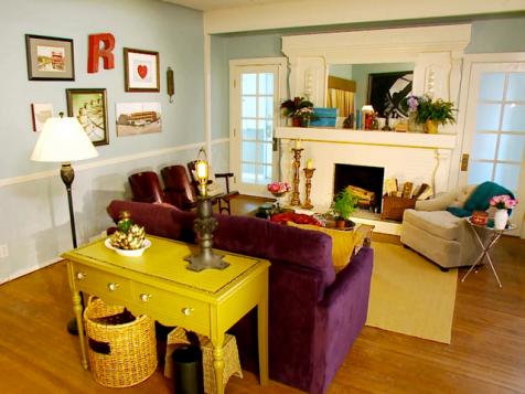 Eclectic Vintage Living Room Makeover