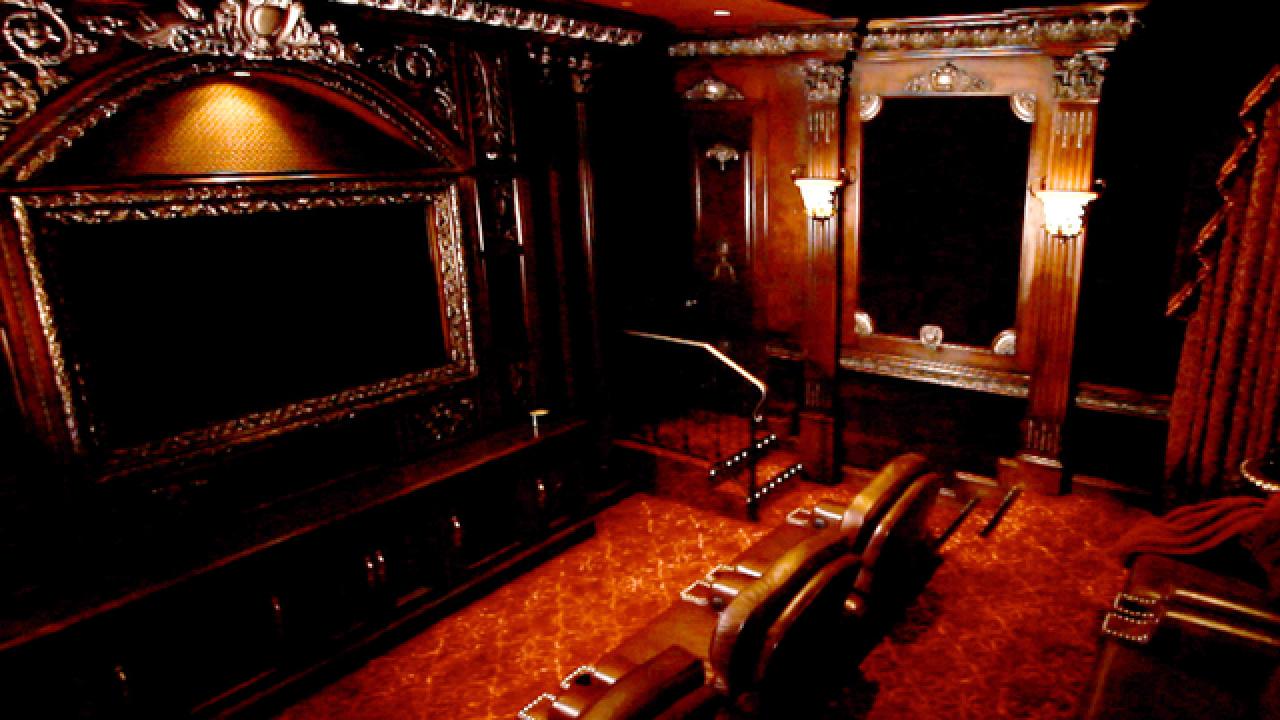 Opulent Home Theater Room