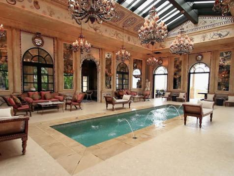 French-Inspired Pool Room